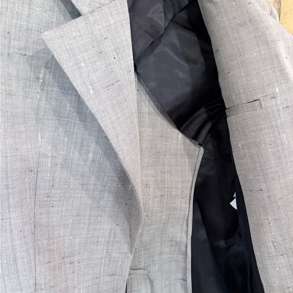 Zara Tailored Gray Blazer EUC Structured Fit Size XS - Picture 7 of 13